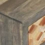 Mesita de noche madera maciza de mango gris 40x30x50 cm de vidaXL, Mesitas de noche - Ref: Foro24-282734, Precio: 122,33 €, D...