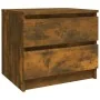 Mesita de noche 2 uds contrachapado roble ahumado 50x39x43,5 cm de vidaXL, Mesitas de noche - Ref: Foro24-815823, Precio: 64,...