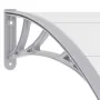Marquesina para puerta PC gris 240x100 cm de vidaXL, Toldos - Ref: Foro24-45631, Precio: 86,20 €, Descuento: %