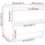 Mesita de noche 2 uds contrachapado roble ahumado 50x39x43,5 cm de vidaXL, Mesitas de noche - Ref: Foro24-815823, Precio: 64,...