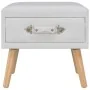 Mesita de noche blanco 40x35x40 cm cuero sintético de vidaXL, Mesitas de noche - Ref: Foro24-247536, Precio: 53,08 €, Descuen...