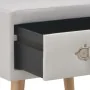 Mesita de noche blanco 40x35x40 cm cuero sintético de vidaXL, Mesitas de noche - Ref: Foro24-247536, Precio: 53,08 €, Descuen...