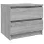 Mesita de noche madera contrachapada gris Sonoma 50x39x43,5 cm de vidaXL, Mesitas de noche - Ref: Foro24-815824, Precio: 47,8...