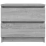 Mesita de noche madera contrachapada gris Sonoma 50x39x43,5 cm de vidaXL, Mesitas de noche - Ref: Foro24-815824, Precio: 47,8...