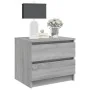 Mesita de noche madera contrachapada gris Sonoma 50x39x43,5 cm de vidaXL, Mesitas de noche - Ref: Foro24-815824, Precio: 47,8...