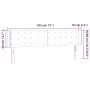 Cabecero con LED de tela gris claro 183x16x78/88 cm de vidaXL, Cabeceros y pies de cama - Ref: Foro24-3123684, Precio: 75,69 ...
