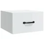 Mesitas de noche de pared 2 uds blanco brillante 35x35x20 cm de vidaXL, Mesitas de noche - Ref: Foro24-812865, Precio: 36,72 ...