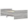 Estructura de cama con cajones gris Sonoma 90x190 cm de , Camas y somieres - Ref: Foro24-3207383, Precio: 159,21 €, Descuento: %
