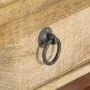 Mesita de noche madera maciza de mango rugosa 40x30x52 cm de vidaXL, Mesitas de noche - Ref: Foro24-282744, Precio: 106,12 €,...