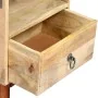 Mesita de noche madera maciza de mango rugosa 40x30x52 cm de vidaXL, Mesitas de noche - Ref: Foro24-282744, Precio: 106,12 €,...