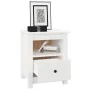 Mesitas de noche 2 uds madera maciza de pino blanco 40x35x49 cm de vidaXL, Mesitas de noche - Ref: Foro24-813712, Precio: 86,...