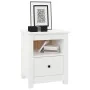 Mesitas de noche 2 uds madera maciza de pino blanco 40x35x49 cm de vidaXL, Mesitas de noche - Ref: Foro24-813712, Precio: 86,...