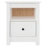 Mesitas de noche 2 uds madera maciza de pino blanco 40x35x49 cm de vidaXL, Mesitas de noche - Ref: Foro24-813712, Precio: 86,...
