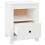 Mesitas de noche 2 uds madera maciza de pino blanco 40x35x49 cm de vidaXL, Mesitas de noche - Ref: Foro24-813712, Precio: 86,...