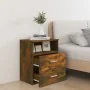 Mesitas de noche 2 uds color roble ahumado 50x32x60 cm de vidaXL, Mesitas de noche - Ref: Foro24-815859, Precio: 62,27 €, Des...