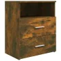 Mesitas de noche 2 uds color roble ahumado 50x32x60 cm de vidaXL, Mesitas de noche - Ref: Foro24-815859, Precio: 62,27 €, Des...