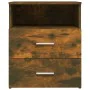 Mesitas de noche 2 uds color roble ahumado 50x32x60 cm de vidaXL, Mesitas de noche - Ref: Foro24-815859, Precio: 62,27 €, Des...