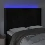 Cabecero con LED de terciopelo negro 147x16x118/128 cm de vidaXL, Cabeceros y pies de cama - Ref: Foro24-3124238, Precio: 97,...