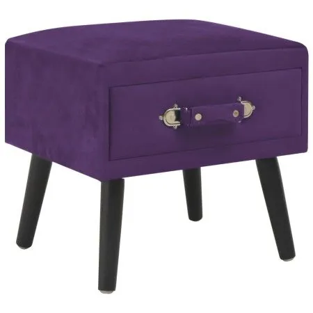 Mesita de noche morado oscuro 40x35x40 cm terciopelo de vidaXL, Mesitas de noche - Ref: Foro24-247541, Precio: 65,22 €, Descu...