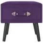 Mesita de noche morado oscuro 40x35x40 cm terciopelo de vidaXL, Mesitas de noche - Ref: Foro24-247541, Precio: 65,22 €, Descu...