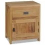 Mesita de noche de madera de teca maciza 40x30x50 cm de vidaXL, Mesitas de noche - Ref: Foro24-244484, Precio: 143,70 €, Desc...