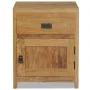 Mesita de noche de madera de teca maciza 40x30x50 cm de vidaXL, Mesitas de noche - Ref: Foro24-244484, Precio: 143,70 €, Desc...