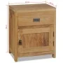Mesita de noche de madera de teca maciza 40x30x50 cm de vidaXL, Mesitas de noche - Ref: Foro24-244484, Precio: 143,70 €, Desc...