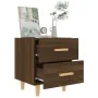 Mesitas de noche 2 unidades roble marrón 40x35x47,5 cm de vidaXL, Mesitas de noche - Ref: Foro24-817290, Precio: 79,52 €, Des...
