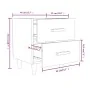 Mesitas de noche 2 unidades roble marrón 40x35x47,5 cm de vidaXL, Mesitas de noche - Ref: Foro24-817290, Precio: 79,52 €, Des...