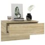 Mesita de noche de pared 2 uds color roble Sonoma de vidaXL, Mesitas de noche - Ref: Foro24-810942, Precio: 52,16 €, Descuent...