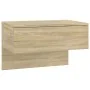 Mesita de noche de pared 2 uds color roble Sonoma de vidaXL, Mesitas de noche - Ref: Foro24-810942, Precio: 52,16 €, Descuent...