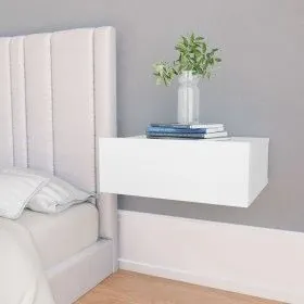 Schwebende Nachttische 2 Stk. Ingenieurholz Weiß von vidaXL, Nachttische - Ref: Foro24-800307, Preis: 41,97 €, Rabatt: %