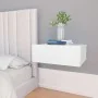 Floating bedside tables 2 units engineered wood white by vidaXL, Nightstands - Ref: Foro24-800307, Price: 41,97 €, Discount: %