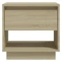 Mesitas de noche 2 uds contrachapada roble Sonoma 45x34x44 cm de vidaXL, Mesitas de noche - Ref: Foro24-809519, Precio: 70,47...