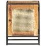Mango wood bedside table with rough natural cane, 40x30x50cm. by vidaXL, Nightstands - Ref: Foro24-323140, Price: 120,47 €, D...