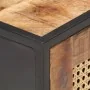 Mango wood bedside table with rough natural cane, 40x30x50cm. by vidaXL, Nightstands - Ref: Foro24-323140, Price: 120,47 €, D...