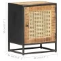 Mango wood bedside table with rough natural cane, 40x30x50cm. by vidaXL, Nightstands - Ref: Foro24-323140, Price: 120,47 €, D...