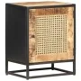 Mango wood bedside table with rough natural cane, 40x30x50cm. by vidaXL, Nightstands - Ref: Foro24-323140, Price: 120,47 €, D...