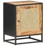 Mango wood bedside table with rough natural cane, 40x30x50cm. by vidaXL, Nightstands - Ref: Foro24-323140, Price: 120,47 €, D...