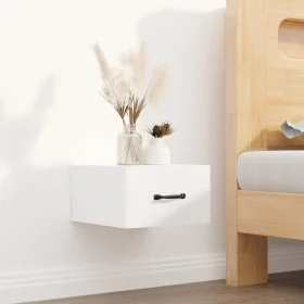 Mesita de noche de pared blanco brillante 35x35x20 cm de vidaXL, Mesitas de noche - Ref: Foro24-812864, Precio: 30,02 €, Desc...