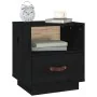 Bedside tables 2 pcs solid black pine wood 40x34x45 cm by vidaXL, Nightstands - Ref: Foro24-818304, Price: 69,72 €, Discount: %