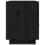 Bedside tables 2 pcs solid black pine wood 40x34x45 cm by vidaXL, Nightstands - Ref: Foro24-818304, Price: 69,72 €, Discount: %