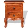 Mesitas de noche con cajones 2 uds madera maciza de acacia de vidaXL, Mesitas de noche - Ref: Foro24-243972, Precio: 202,58 €...