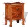 Mesitas de noche con cajones 2 uds madera maciza de acacia de vidaXL, Mesitas de noche - Ref: Foro24-243972, Precio: 202,58 €...