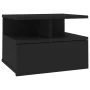 Mesita de noche flotante madera de ingeniería negra 40x31x27 cm de vidaXL, Mesitas de noche - Ref: Foro24-800407, Precio: 50,...