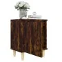 Mesita de noche con patas madera roble ahumado 40x30x50 cm de vidaXL, Mesitas de noche - Ref: Foro24-813110, Precio: 27,85 €,...