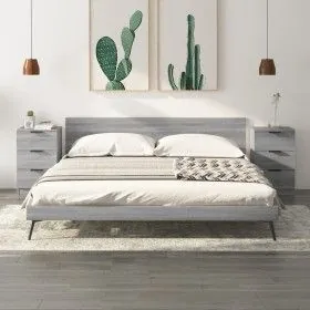 Mesitas de noche 2 unidades color gris Sonoma 40x36x65 cm de vidaXL, Mesitas de noche - Ref: Foro24-817054, Precio: 86,36 €, ...