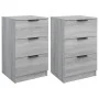 Mesitas de noche 2 unidades color gris Sonoma 40x36x65 cm de vidaXL, Mesitas de noche - Ref: Foro24-817054, Precio: 86,36 €, ...