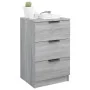 Mesitas de noche 2 unidades color gris Sonoma 40x36x65 cm de vidaXL, Mesitas de noche - Ref: Foro24-817054, Precio: 86,36 €, ...