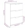 Mesitas de noche 2 unidades color gris Sonoma 40x36x65 cm de vidaXL, Mesitas de noche - Ref: Foro24-817054, Precio: 86,36 €, ...